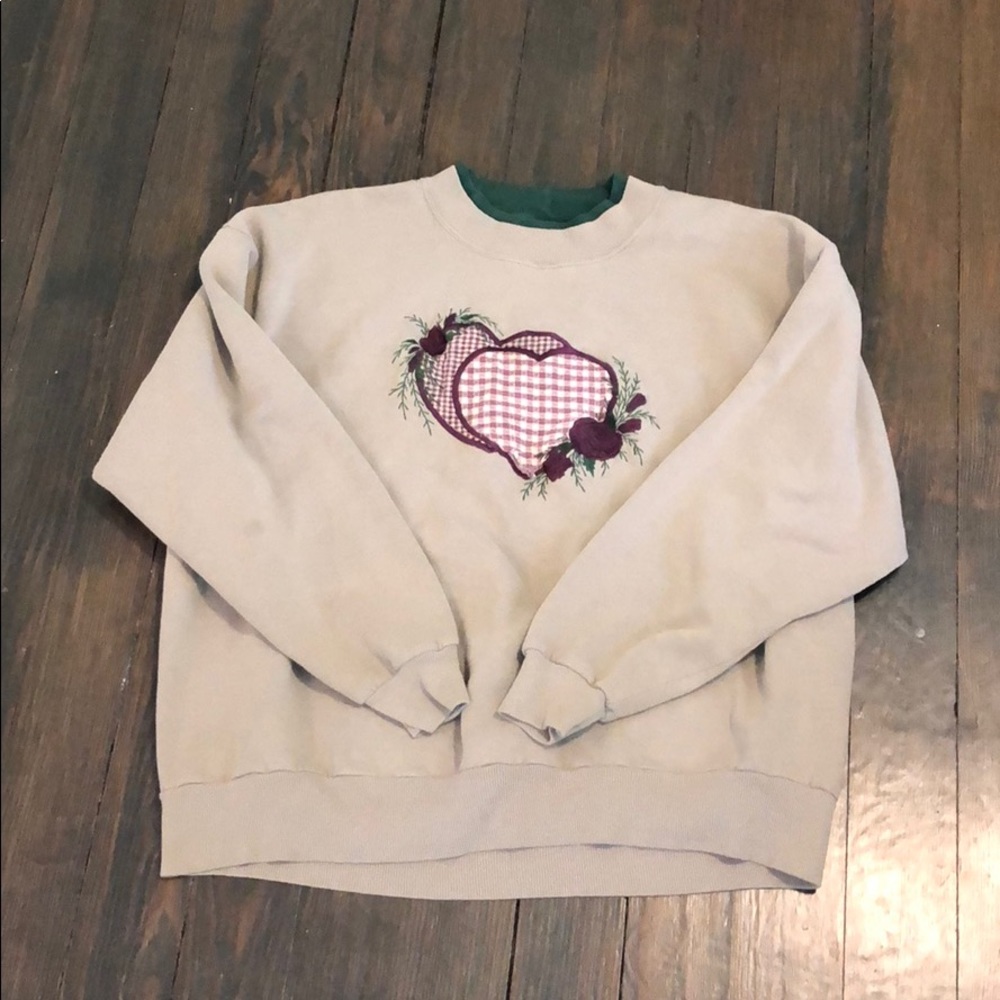 Tan cute vintage sweatshirt